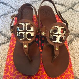 Tory Burch Holly 2 Tan Sandals Size 9.5